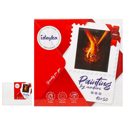 Набір для розпису по номерах. "Вогонь між нами 3" 40*50см, ID-KHO4777