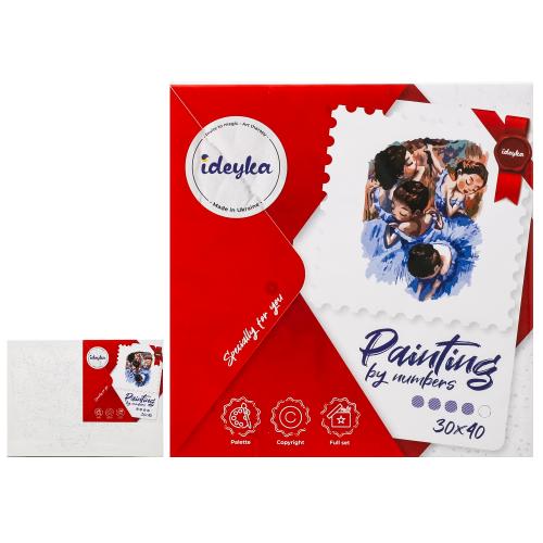 Набір для розпису по номерах. "Тендітні балерини" 30х40см, ID-KHO4886