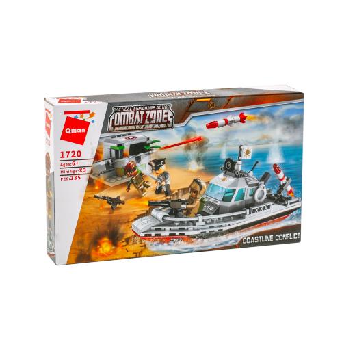 Конструктор Qman військовий, катер, 1720 Qman