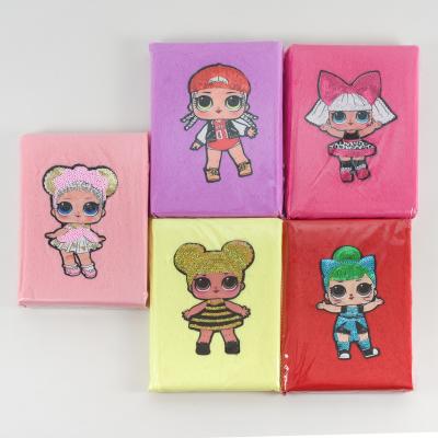 Меховой блокнот "Куколки" (цена за штуку), D-172