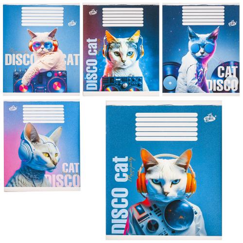 Зошит "Disco cat" шкільний, TB-108 == Зошит "Disco cat" шкільний, TB-108 ==