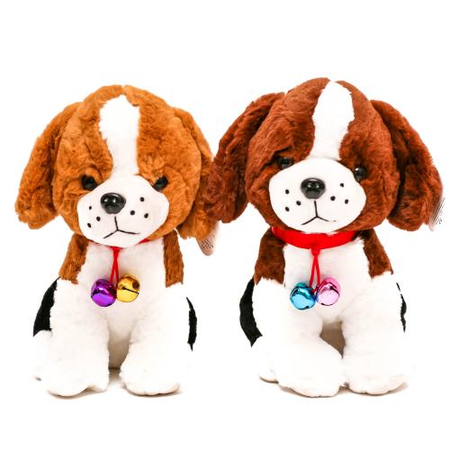 М'яка іграшка "Собачка", з дзвіночком, в пакеті, 17014-28