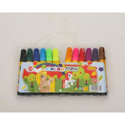 Фломастери Сумка 12 кольорів, 866-36