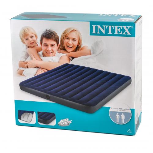 Матрас Intex, велюровый, 203х183х22 см, 68755