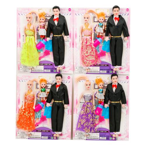 Набір ляльок типу Барбі "Родина", 726-A Набір ляльок типу Барбі "Родина", 726-A