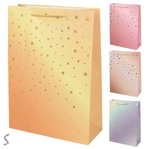 Пакет подарунковий паперовий L "Stars" 30*41*12см, R98707-L Пакет подарунковий паперовий L "Stars" 30*41*12см, R98707-L