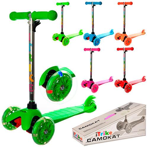 Самокат MINI, 5 цветов, 3 кол, в кор-ке, BB 3-013-4