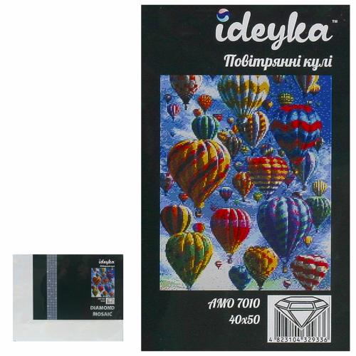 Набор с алмазной мозаикой "Воздушные шары", 40х50 см, ID-AMO7010