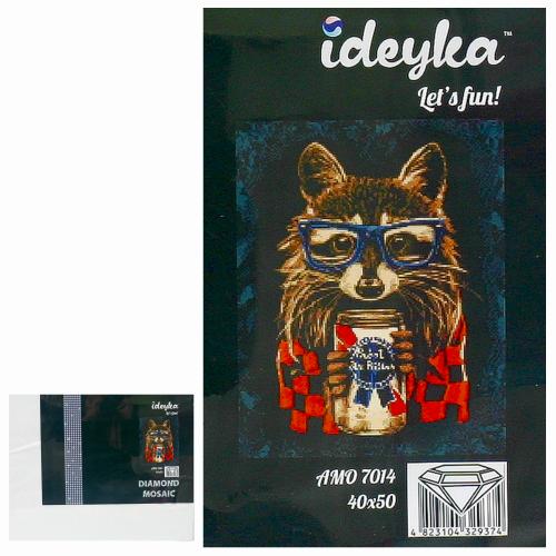 Набор с алмазной мозаикой "Let's fun!", 40х50 см, ID-AMO7014 Набор с алмазной мозаикой "Let's fun!", 40х50 см, ID-AMO7014