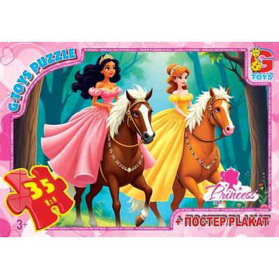 Пазли ТМ "G-Toys" із серії "Принцеси", 35 ел. Пазли ТМ "G-Toys" із серії "Принцеси", 35 ел.