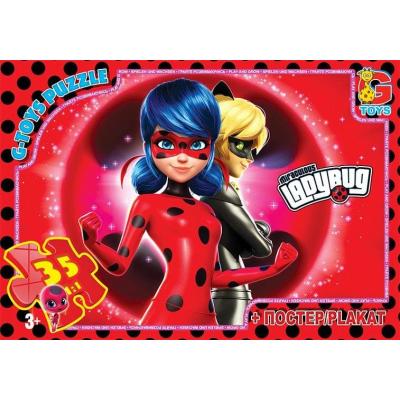 Пазлы из серии "Леди Баг", 35 элементов Пазлы из серии "Леди Баг", 35 элементов