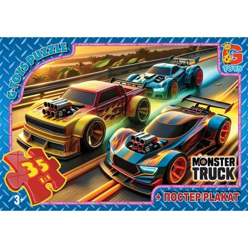 Пазли ТМ "G-Toys" із серії "Монстер траки", 35 ел., GP-MT181