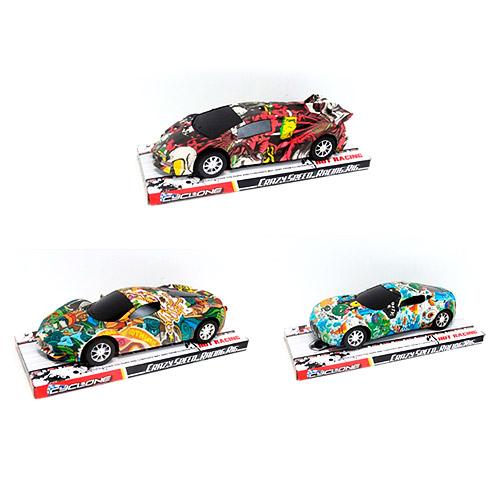 Спортивная машина, инерц-я, микс цветов, в слюде, 908A-9C-10B