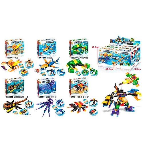 Конструктор, трансформер, от 89 дет., микс видов, в кор-ке (мал.), 663007-012