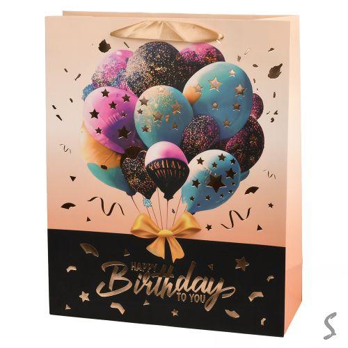 Пакет подарунковий паперовий L "Happy Birthday" 31*40*12см, R98083-L Пакет подарунковий паперовий L "Happy Birthday" 31*40*12см, R98083-L