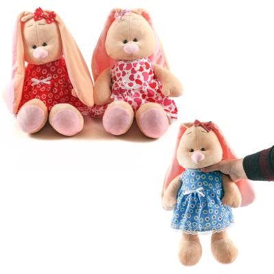 Мягкая игрушка "Зайка" в платье, 1110-26
