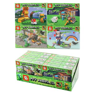 Конструктор МК, строение, фигурки, 4вида, от 78 деталей, SY789