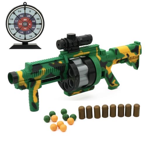 Автомат 43см, мішень, пластикові снаряди 8шт, PT017-2