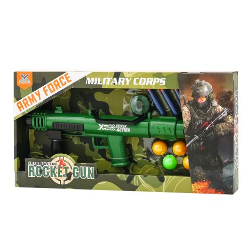 Автомат 40см, кулі-присоски 5шт, кульки 5шт, YX004-1 Автомат 40см, кулі-присоски 5шт, кульки 5шт, YX004-1