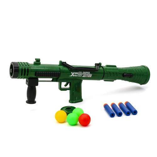 Автомат 40см, кулі-присоски 4шт, кульки 4шт, YX007