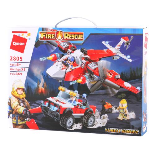 Конструктор Qman, 369 дет., в кор-ке (мал.), 2805-1 Qman