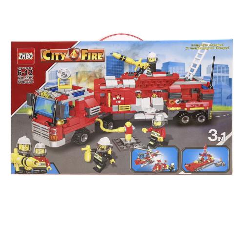 Конструктор "Пожарная серия 3в1", ZB5515