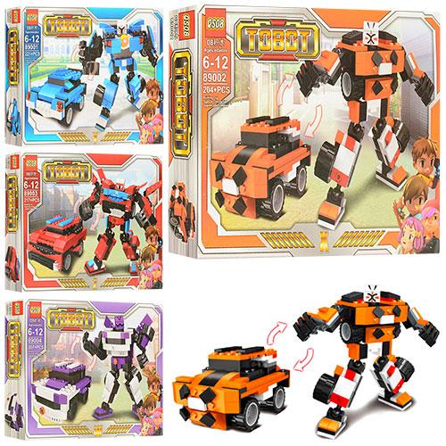 Конструктор, трансформер, от 204 дет., микс видов, в кор-ке (мал.), 89001 Конструктор, трансформер, от 204 дет., микс видов, в кор-ке (мал.), 89001