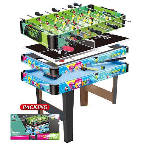 Настольная игра футбол/хоккей, 4 в 1, в кор-ке, 6008-4