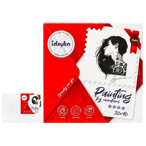 Набір для розпису по номерах. "Я-українка" 30х40см, ID-KHO4952