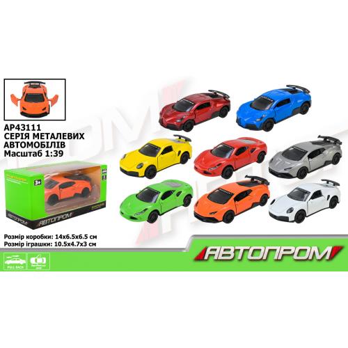 Машина "АВТОПРОМ" 4 кольори,у коробці, AP43111 Машина "АВТОПРОМ" 4 кольори,у коробці, AP43111