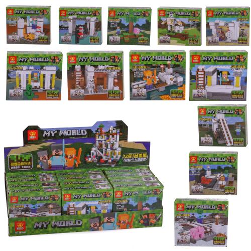 Конструктор Minecraft, от 69 дет., в кор-ке (мал.), ZB9912