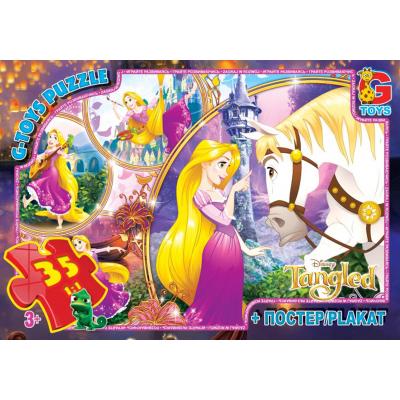 Пазлы из серии "Рапунцель", 35 элементов