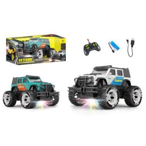 Джип р/к, акум, 18см, світло, USBзарядне, 2 кольори, в кор-ці