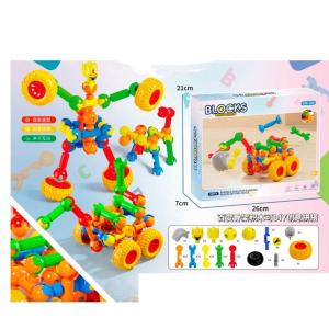 Конструктор-шарнірний, екскаватор, робот, 89дет, в кор-ці