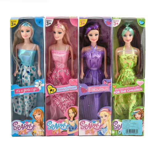 Лялька, 4 види, в кор-ці, Т 2069 А-1-2-3-4