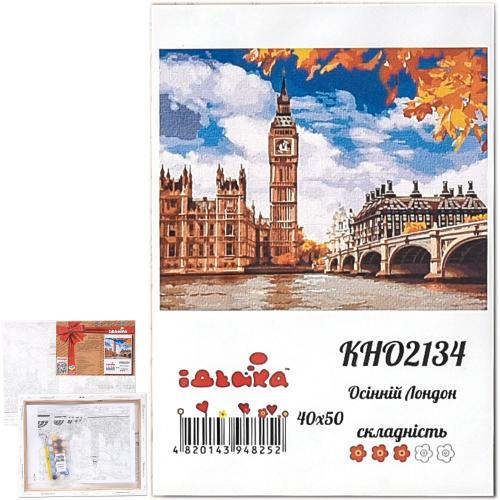 Набор для росписи по номерам "Осенний Лондон", 40х50 см, ID-KHO2134