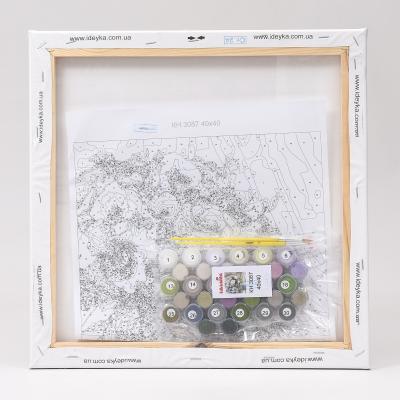 Набор для росписи по номерам "Полевой букет", 40х40 см, ID-KHO3087