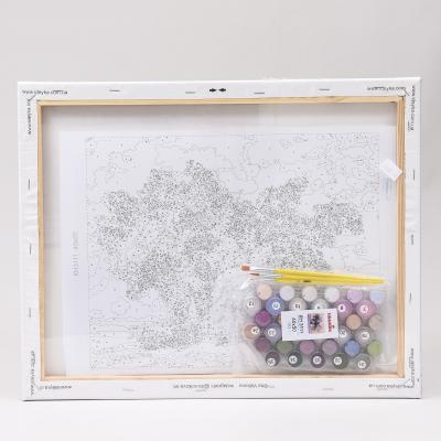 Набор для росписи по номерам "Яркий букет сирени", 40х50 см, ID-KHO3111