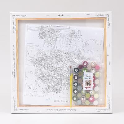 Набор для росписи по номерам "Цветы вдохновения", 40х40 см, ID-KHO3112