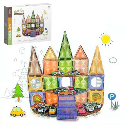 Конструктор магнітний Magnetic DIY 62 ел. Машинки