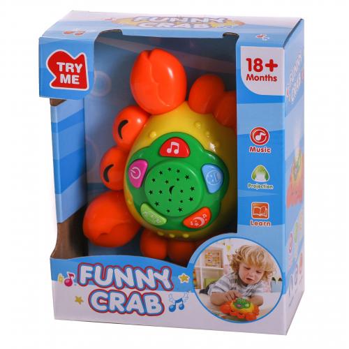 Крабик, музыкальный, в кор-ке, 65150