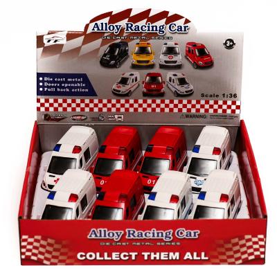 Машинка, металл, 3 вида, в дисплее, TF111B Машинка, металл, 3 вида, в дисплее, TF111B