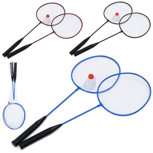 Бадмінтон ракетки 2шт, 1 волан 7см, 3 кольори, в сітці, MS 4935