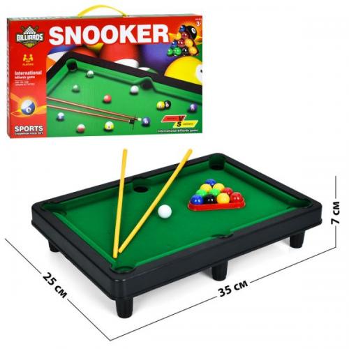 Більярд на ніжках, кій 2шт, кулі, в кор-ці, 4118