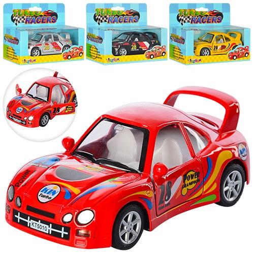 Легковая машина, металл, микс цветов, в кор-ке, KT5008-10W