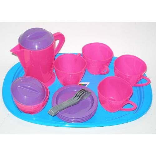 Набор посуды на подносе, в сетке, ОР 955 в-4