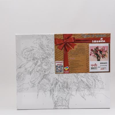 Набор для росписи по номерам "Тюльпани в вазе", 40х50 см, ID-KHO1072