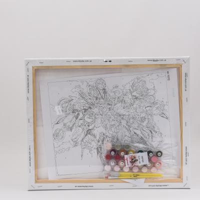 Набор для росписи по номерам "Тюльпани в вазе", 40х50 см, ID-KHO1072