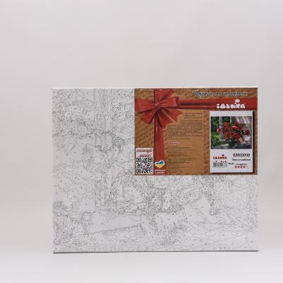 Набор для росписи по номерам "Маки на подоконнике", 40х50 см, ID-KHO2098