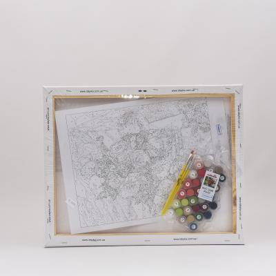 Набор для росписи по номерам "Маки на подоконнике", 40х50 см, ID-KHO2098